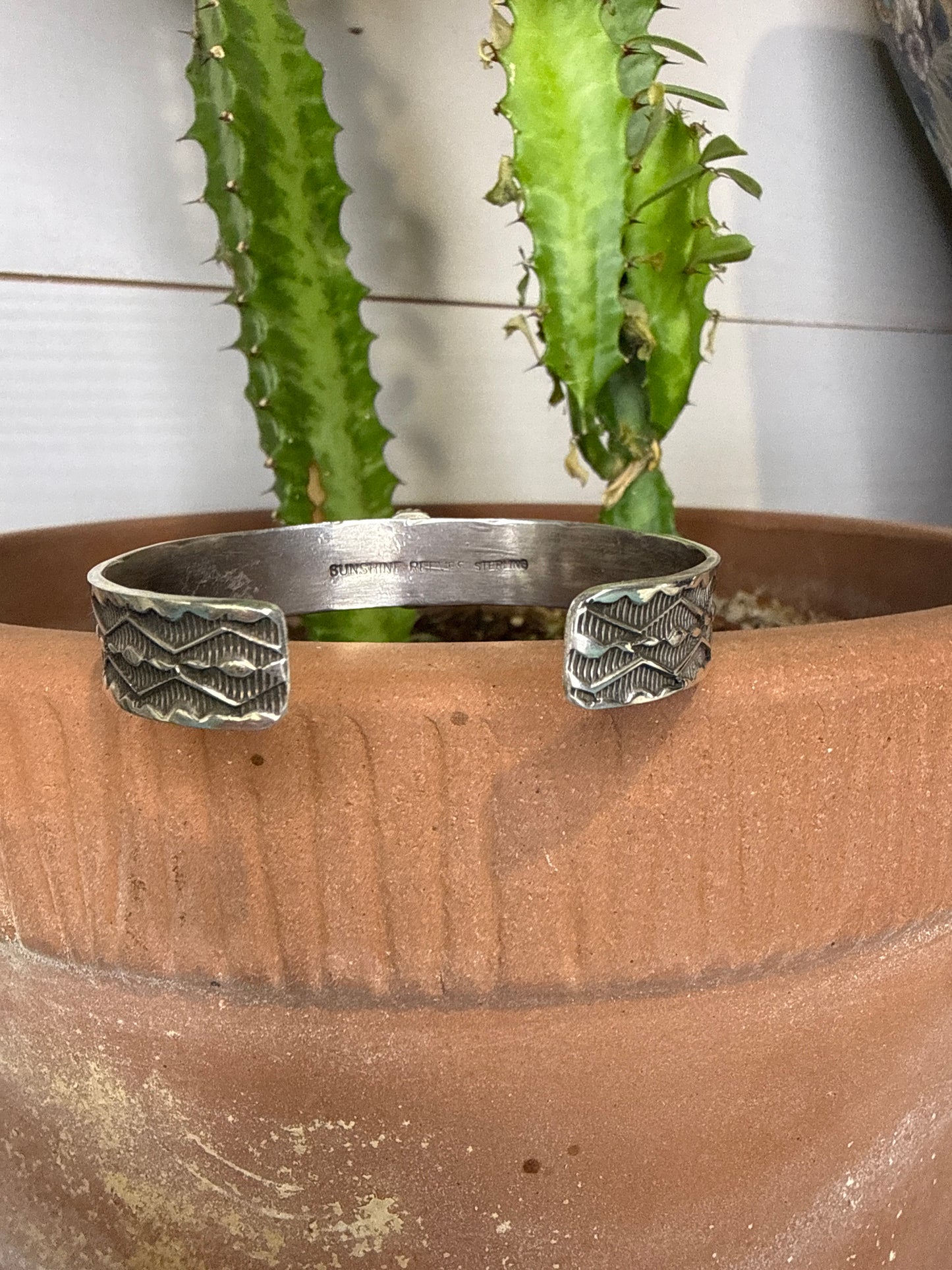 Sunshine Reeves Cuff with Coral Stone