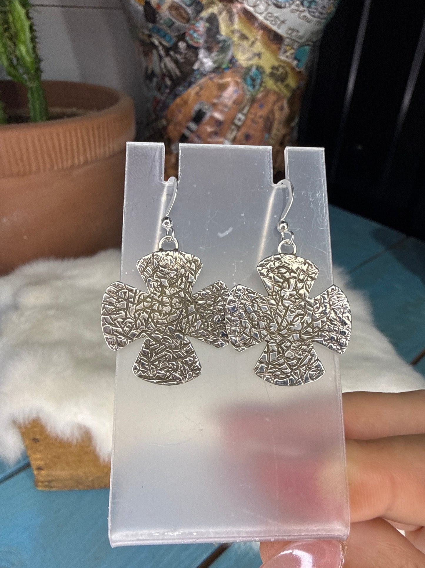 Dakota Willie Cross Earrings