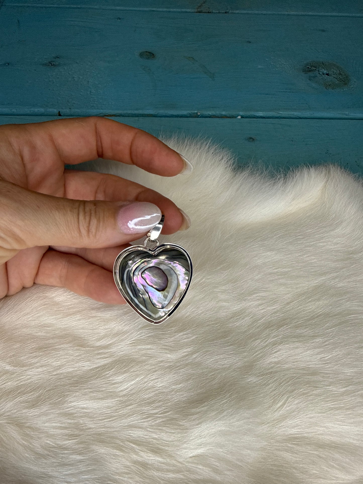 Abalone Heart Pendant
