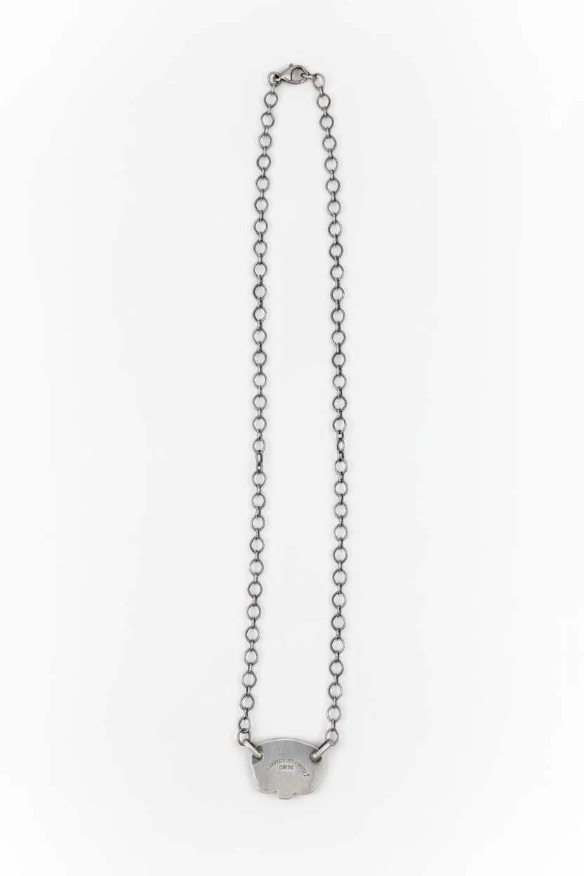 Kathleen Livingston Necklace with Turquoise Oval Pendant