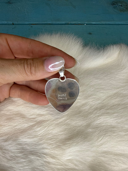 Abalone Heart Pendant