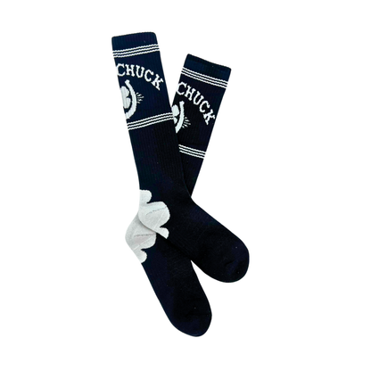 Retro Lucky Chuck® Boot Socks, Black
