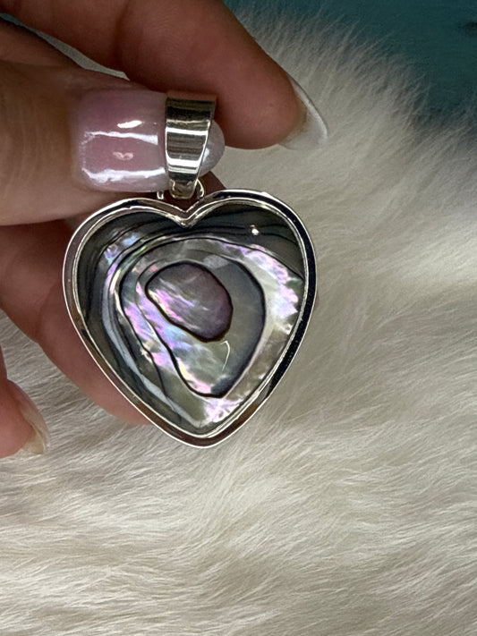 Abalone Heart Pendant