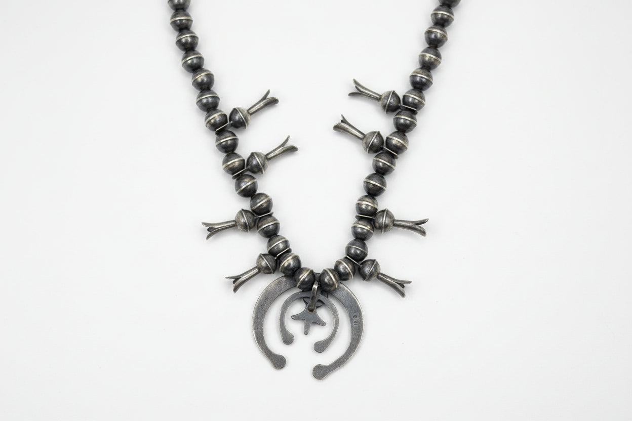 Gilbert Martin Handmade Squash Blossom with Kingman