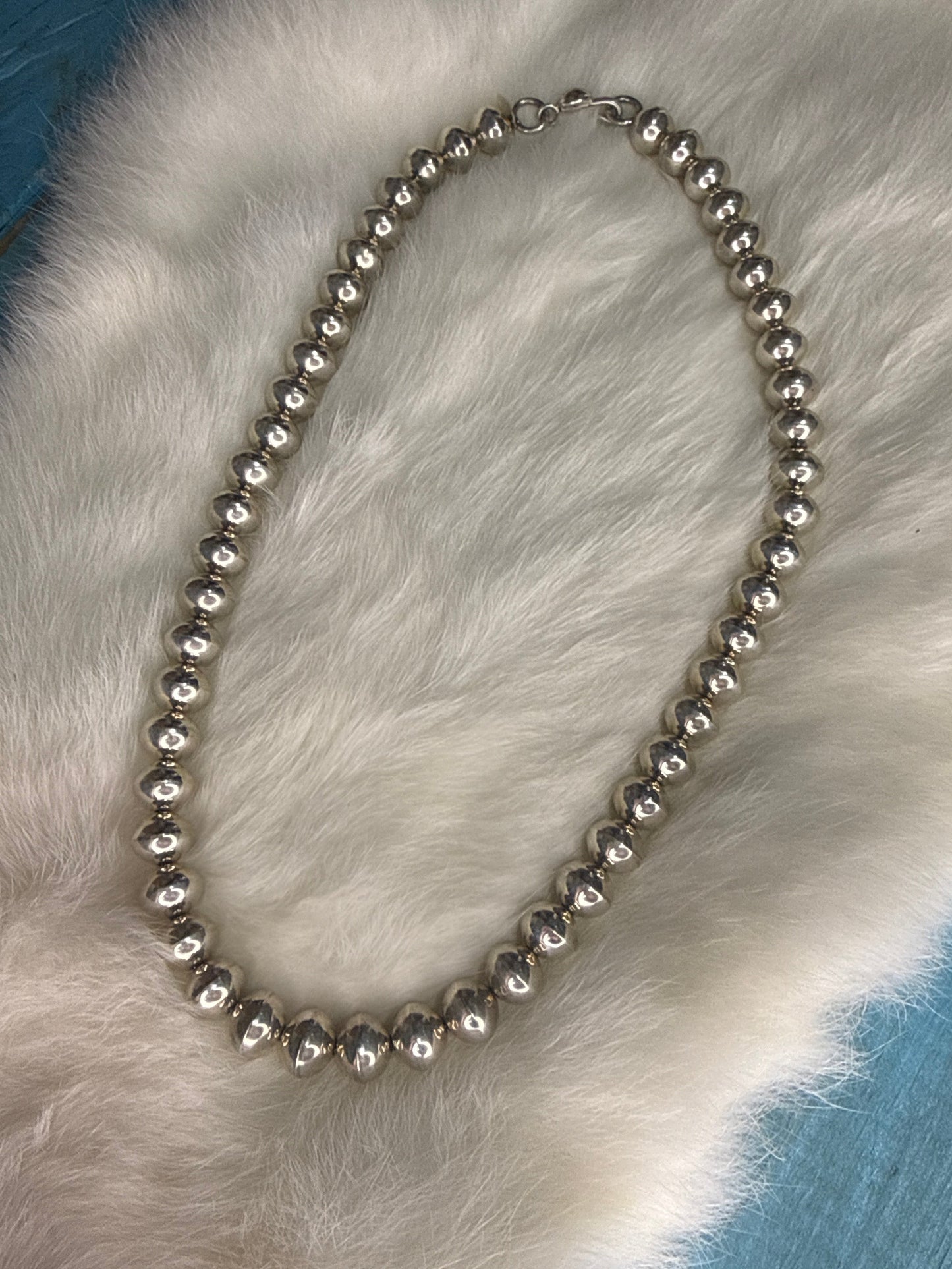 Mary Lee 18", 10mm Handmade High shine Pearls