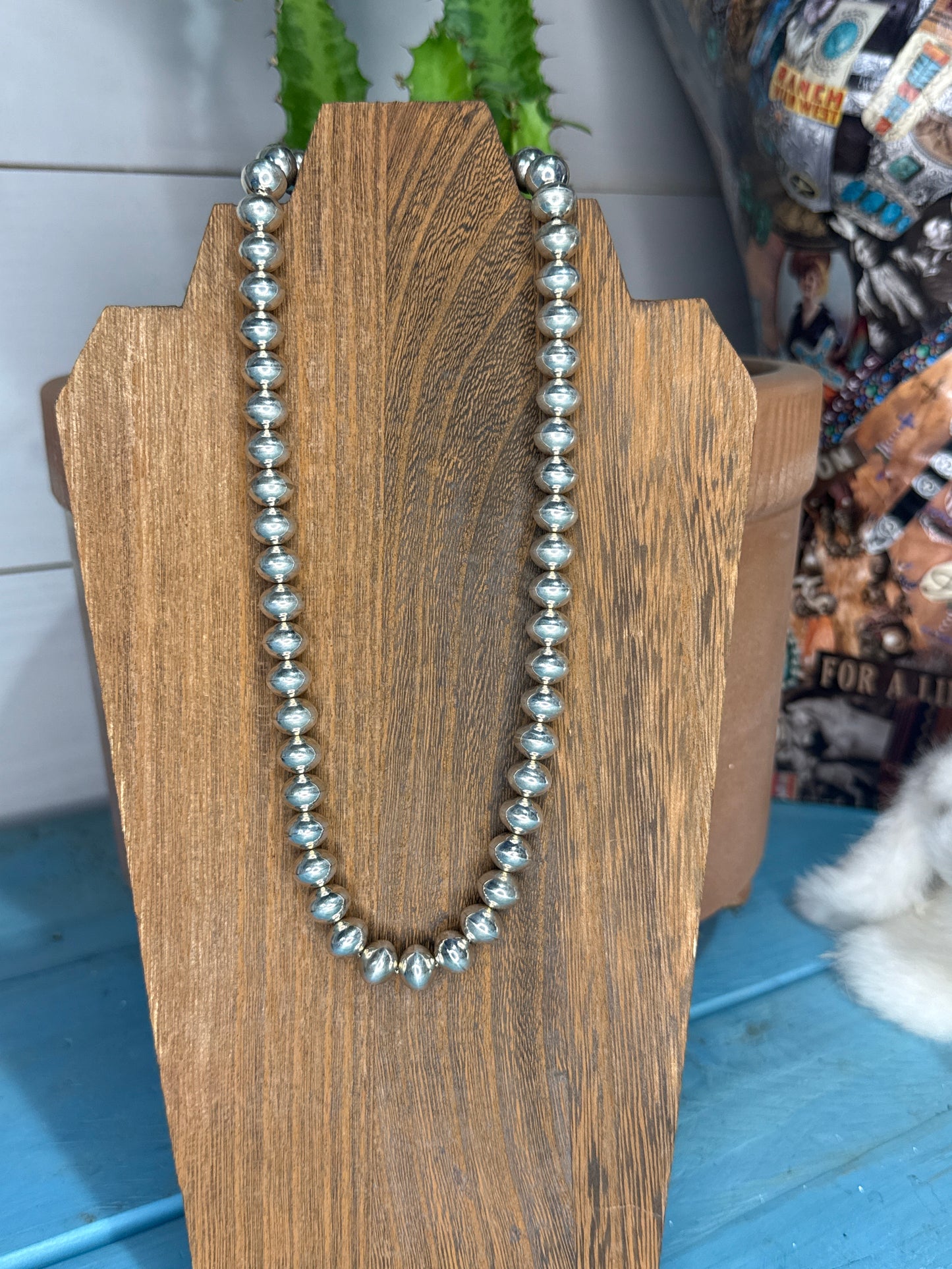 Mary Lee 18", 10mm Handmade High shine Pearls