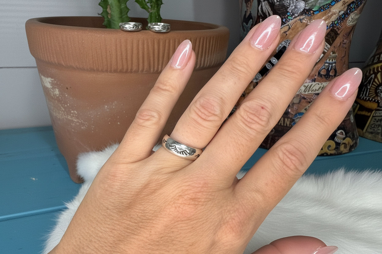 Gary Sandoval Stamped Ring