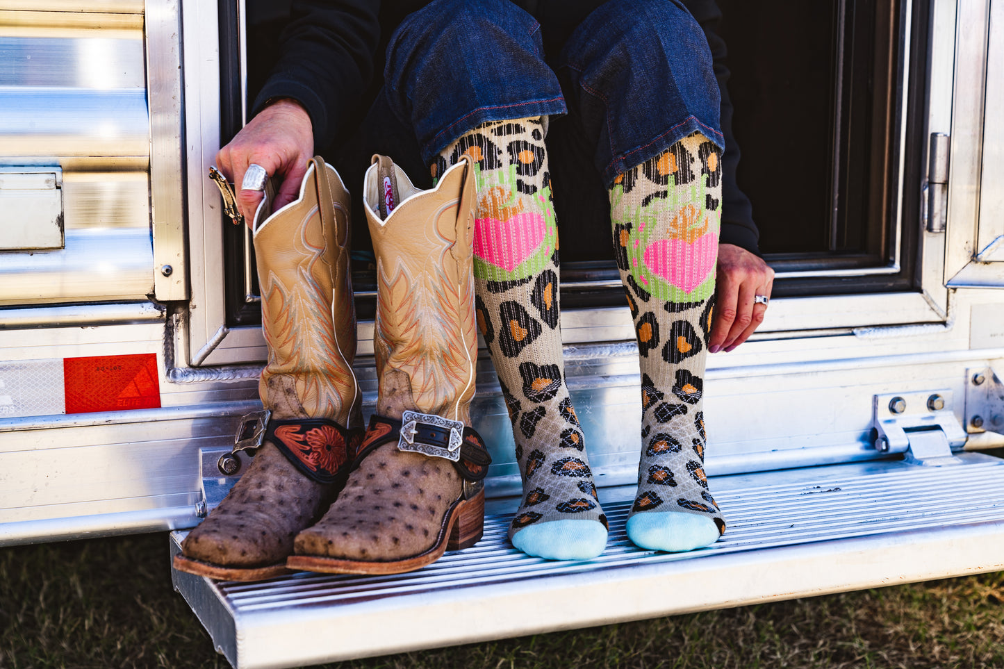 Lucky Leopard - Lucky Chuck® Boot Socks