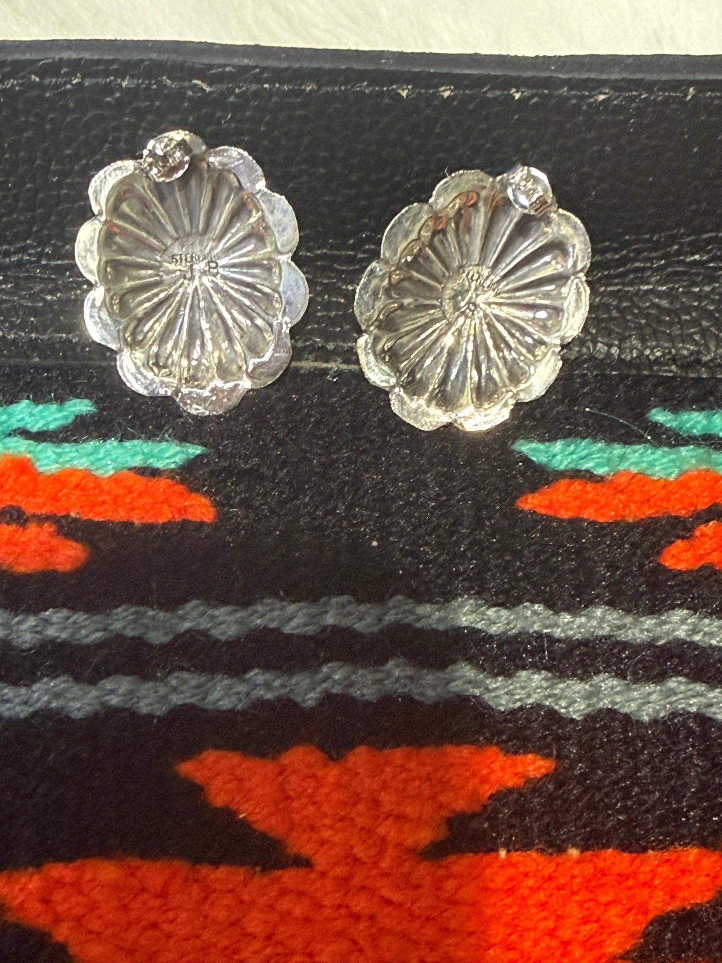 Pink Conch Concho Earrings