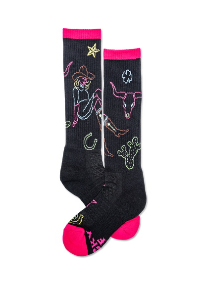 Neon Cowgirl, Lucky Chuck® Boot Socks