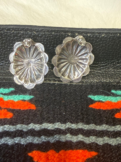 Concho Earrings with Turquoise