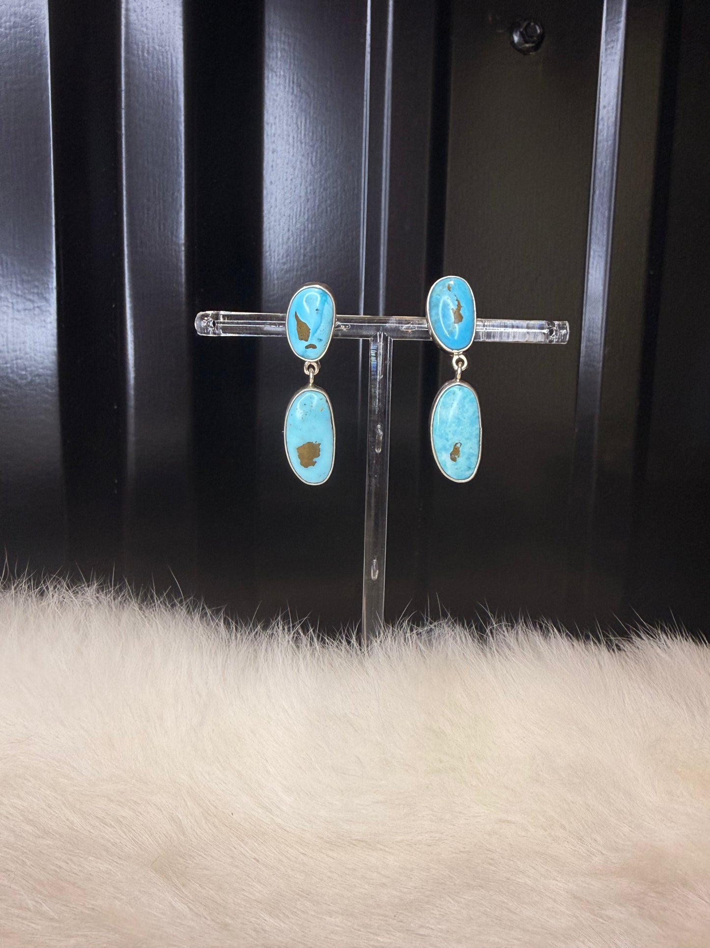 Federico Jimenez Turquoise Dangle Earrings
