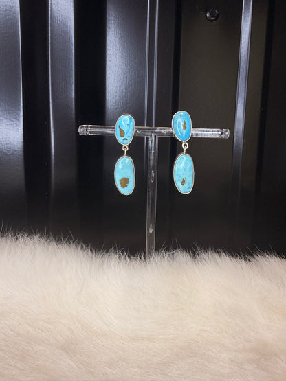 Federico Jimenez Turquoise Dangle Earrings
