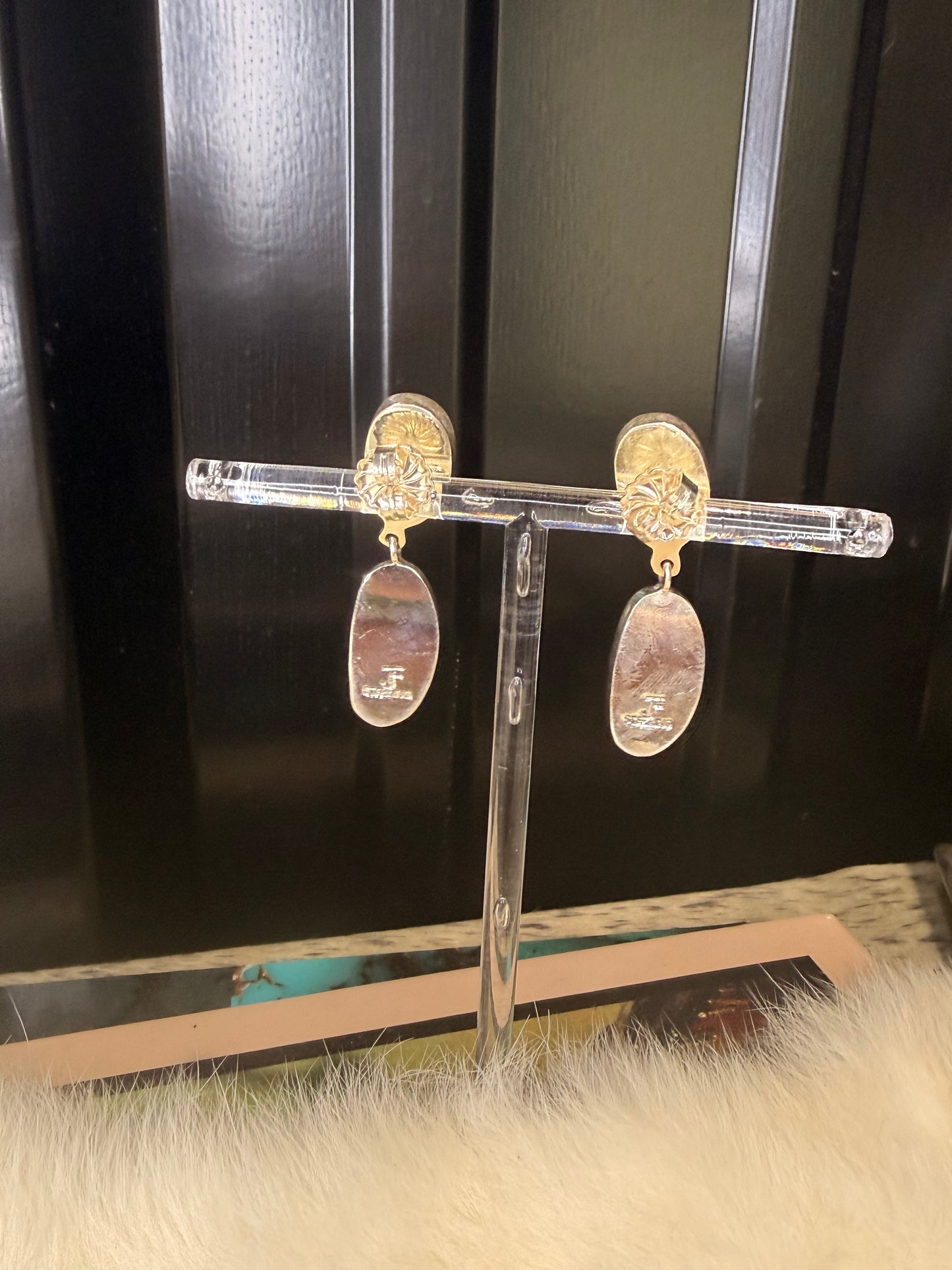 Federico Jimenez Turquoise Dangle Earrings