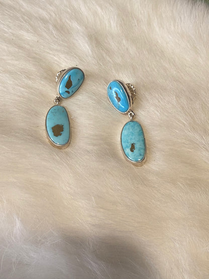 Federico Jimenez Turquoise Dangle Earrings