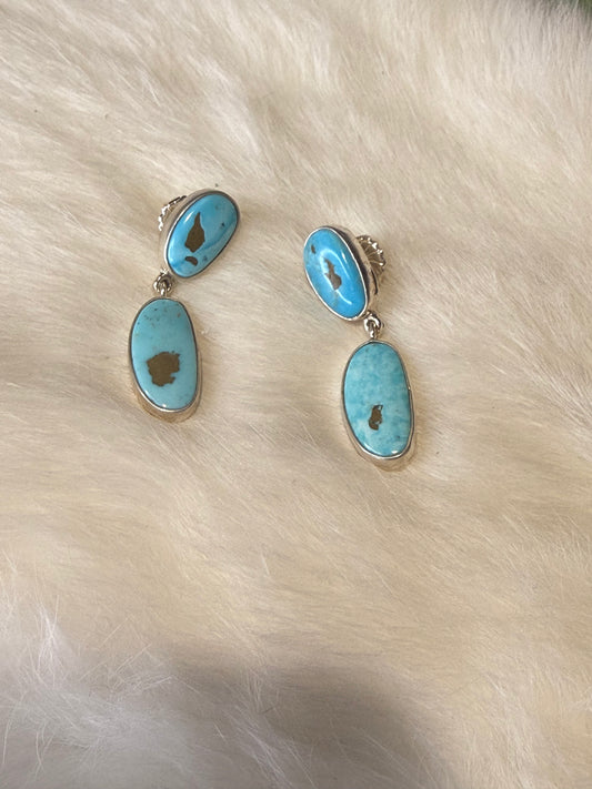 Federico Jimenez Turquoise Dangle Earrings