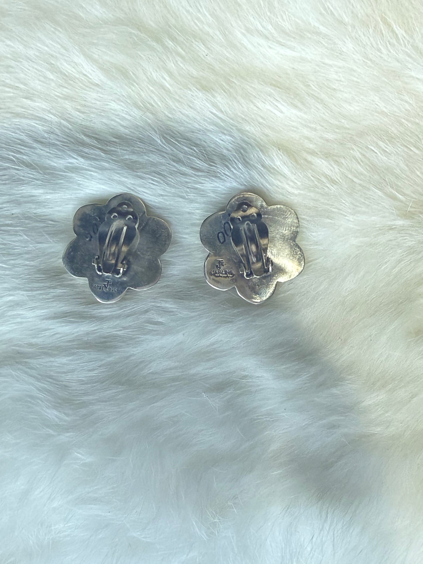 Federico Jimenez Turquoise Flower Earrings