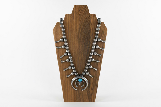 Gilbert Martin Handmade Squash Blossom with Kingman