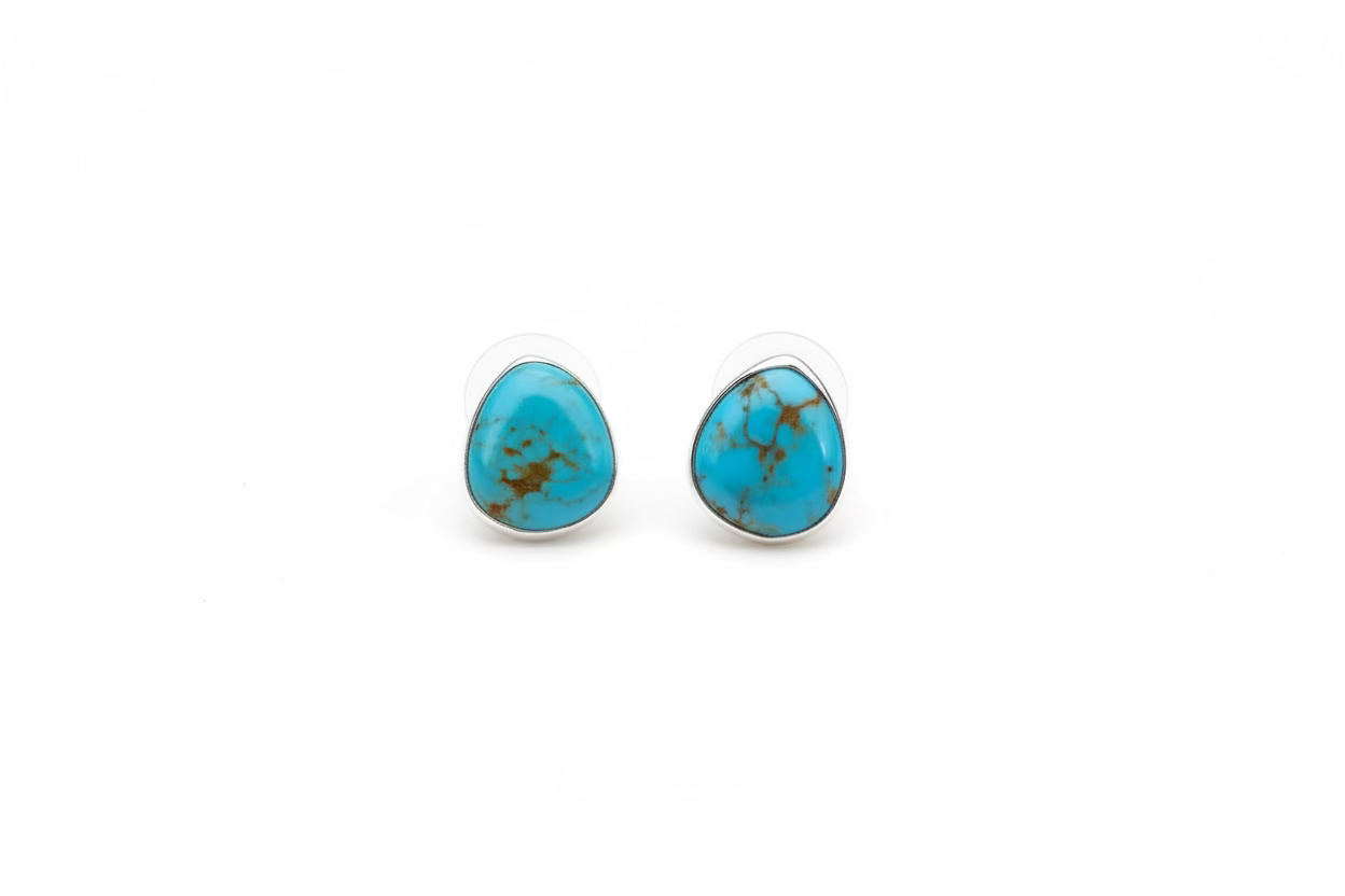 Turquoise Earrings by Gilbert Wilson