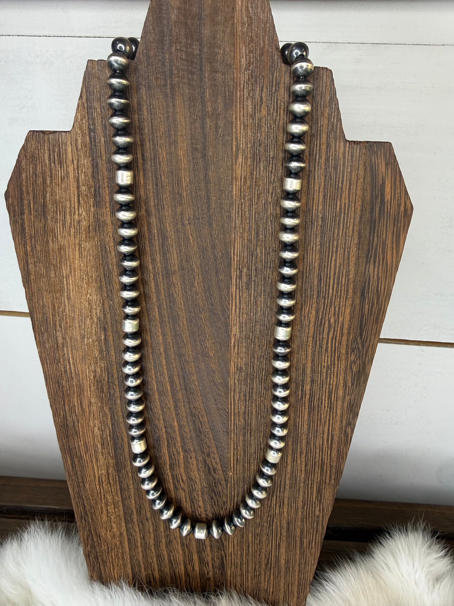 Tonisha Haley Handmade Navajo Pearls 24" with Matching Earrings