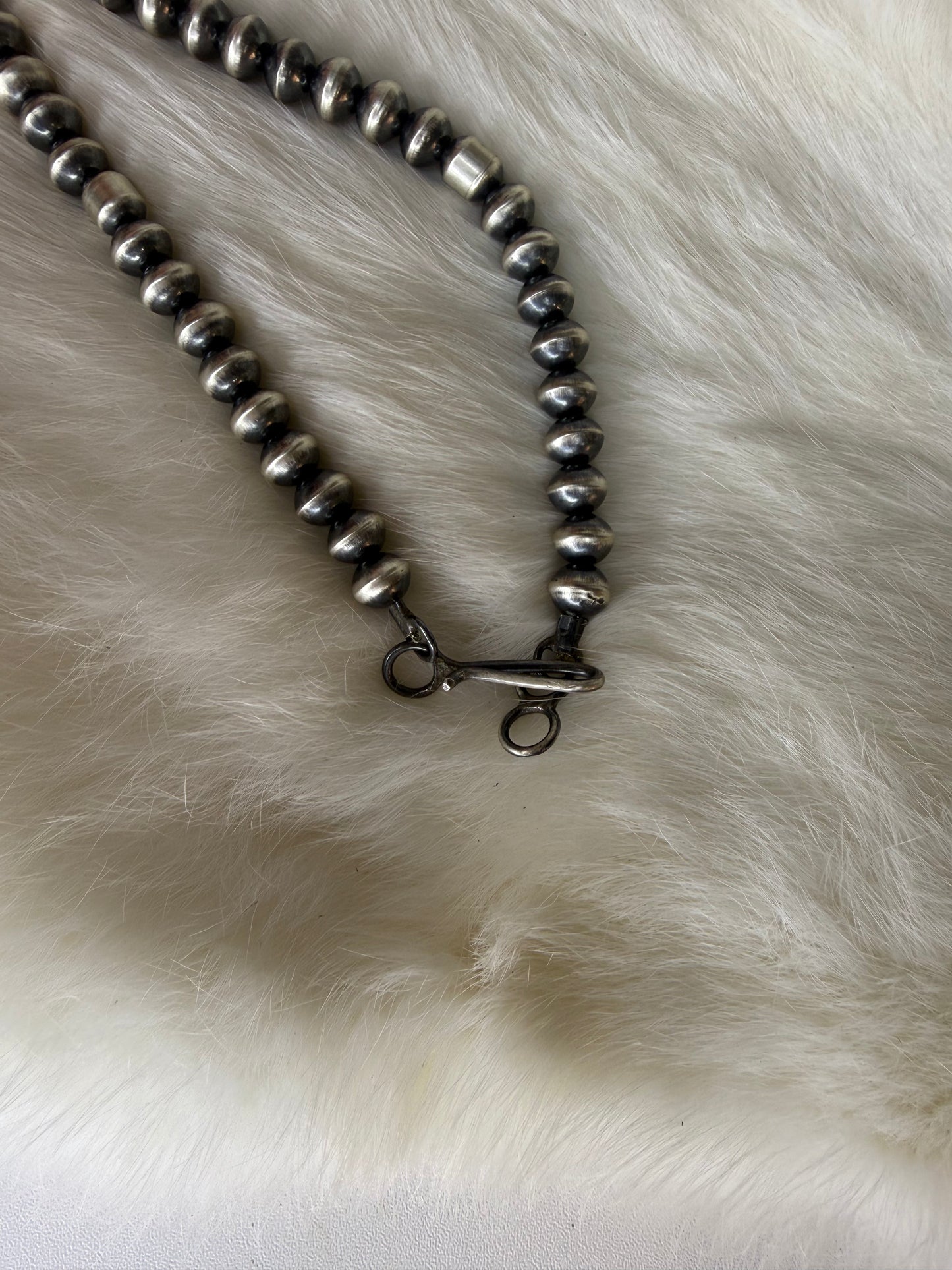 Tonisha Haley Handmade Navajo Pearls 24" with Matching Earrings